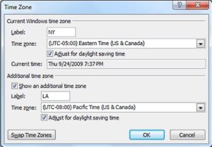 outlook_2007_calendar_second_time_zone
